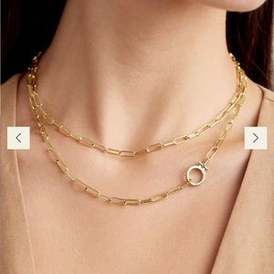 Gorjana gold Parker wrap necklace